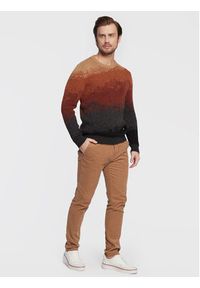 Sisley Spodnie materiałowe 4SFRSF01P Brązowy Slim Fit. Kolor: brązowy. Materiał: bawełna #5