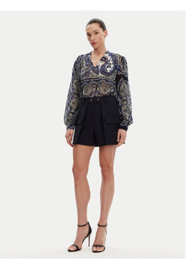 Morgan Bluzka 251-OJAL.F Granatowy Regular Fit. Kolor: niebieski. Materiał: syntetyk