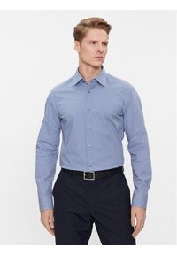 BOSS - Boss Koszula H-Hank-Kent-C1-214 50478620 Niebieski Slim Fit. Typ kołnierza: kołnierzyk klasyczny. Kolor: niebieski. Materiał: bawełna #1