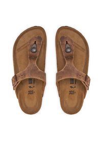 Birkenstock Japonki Gizeh Bs 0943813 Brązowy. Kolor: brązowy. Materiał: skóra, nubuk