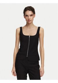 Calvin Klein Top LV044G235G Czarny Regular Fit. Kolor: czarny. Materiał: syntetyk #1