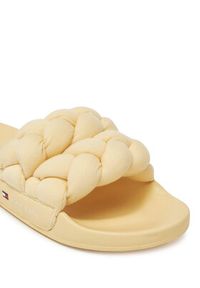 Tommy Jeans Klapki Tjw Braided Slide EN0EN02764 Żółty. Kolor: żółty. Materiał: materiał #5