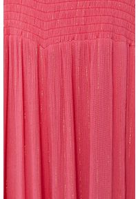 Pepe Jeans Kombinezon ZAHARA kolor różowy z dekoltem karo. Okazja: na co dzień. Kolor: różowy. Materiał: materiał. Długość rękawa: na ramiączkach. Styl: casual #5