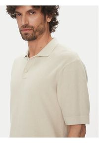 Only & Sons Polo Tony 22033571 Beżowy Regular Fit. Typ kołnierza: polo. Kolor: beżowy. Materiał: bawełna #5