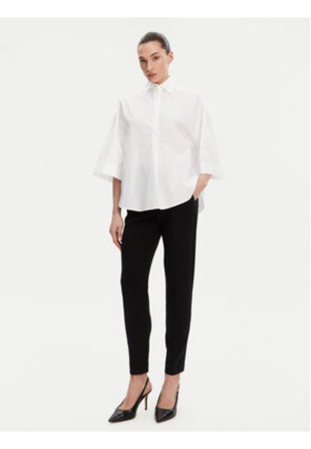 French Connection Koszula 72MZE Biały Relaxed Fit. Kolor: biały. Materiał: bawełna
