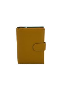 Barberini's - Portfel skórzany BARBERINI'S c. żółty D-8578-43. Kolor: żółty. Materiał: skóra. Wzór: kolorowy #1