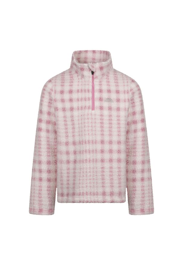 TRESPASS - Bluza Dziecięca Booker AT200 Half Zip Fleece Top. Kolor: różowy