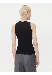Hugo - HUGO Sweter Sarepilk 50542597 Czarny Slim Fit. Kolor: czarny. Materiał: wiskoza #4