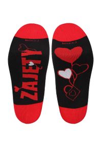 Walentynkowe Skarpety Męskie Moraj 2 Pary. Kolor: czerwony. Materiał: materiał #2