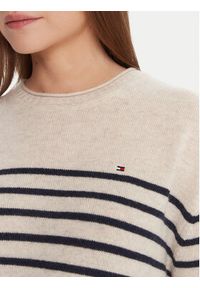 TOMMY HILFIGER - Tommy Hilfiger Sweter WW0WW46438 Écru Regular Fit. Materiał: wełna #3