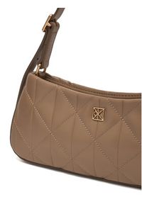 Calvin Klein Torebka Quilted Sm Shoulder Bag LV04F3327G Beżowy. Kolor: beżowy. Materiał: skórzane #4