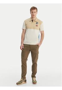 Napapijri Polo E-Reflect NP0A4H4B Écru Relaxed Fit. Typ kołnierza: polo. Materiał: bawełna #3