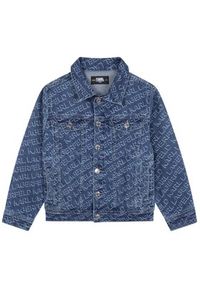 Karl Lagerfeld Kids Kurtka jeansowa Z26101 S Granatowy Regular Fit. Kolor: niebieski. Materiał: bawełna #4
