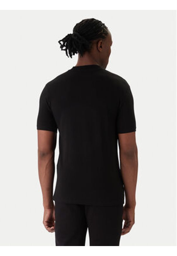 Karl Lagerfeld - KARL LAGERFELD T-Shirt 755034 561235 Czarny Regular Fit. Typ kołnierza: dekolt w karo. Kolor: czarny. Materiał: bawełna
