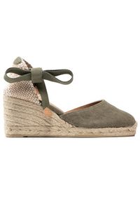 Castañer Espadryle Carina/6/002 21644-414 Zielony. Kolor: zielony. Materiał: materiał #5