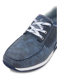 Nautica Mokasyny 24SD110 Granatowy. Kolor: niebieski. Materiał: materiał, syntetyk