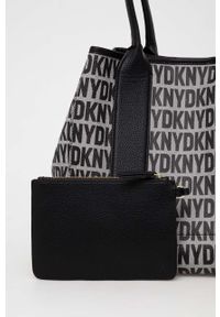 DKNY - Dkny torebka kolor czarny. Kolor: czarny. Rodzaj torebki: na ramię #3
