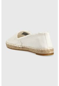 TOMMY HILFIGER - Tommy Hilfiger espadryle ECRU DENIM ESPADRILLE kolor biały FW0FW07271. Kolor: biały. Materiał: denim #3