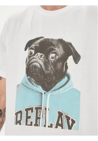Replay T-Shirt M6808.000.22662 Biały Regular Fit. Kolor: biały. Materiał: bawełna #5