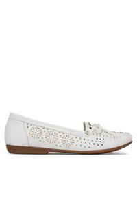 Rieker Mokasyny L6396-80 Biały. Kolor: biały. Materiał: skóra #1