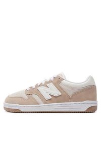 New Balance Sneakersy BB480LEA Beżowy. Kolor: beżowy. Materiał: skóra