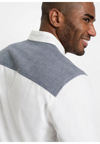 bonprix - Koszula z krótkim rękawem, z czystej bawełny. Kolor: biały. Materiał: bawełna. Długość rękawa: krótki rękaw. Długość: krótkie. Wzór: haft. Styl: sportowy #2