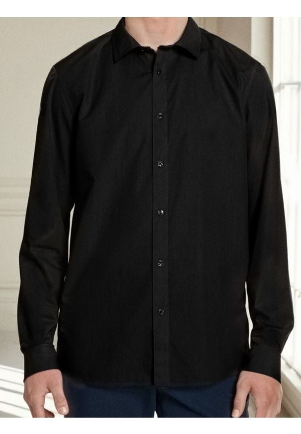 Sinsay - Koszula slim fit - czarny. Kolor: czarny