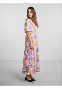 YAS Sukienka 26029365 Fioletowy Regular Fit. Kolor: fioletowy. Materiał: wiskoza #4
