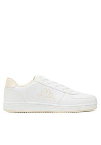 Kappa Sneakersy Logo Malone Kid 371K1IW-A0F Biały. Kolor: biały. Materiał: skóra