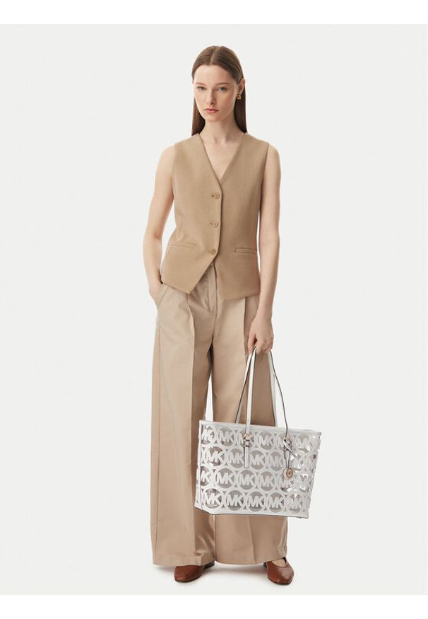 MICHAEL Michael Kors Torebka 30S6GQNT9O Biały. Kolor: biały. Materiał: skórzane