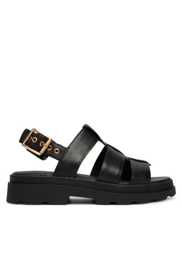 Clarks Sandały Orinoco3 Strap 26186490 Czarny. Kolor: czarny. Materiał: skóra