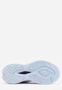 Born2be - Niebiesko-Różowe Buty Sportowe Sneakersy z Napisami i Geometrycznym Wzorem Adraseise. Okazja: na co dzień. Kolor: niebieski. Materiał: jeans. Wzór: geometria, napisy #3