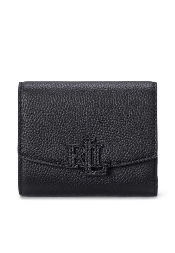 Lauren Ralph Lauren - LAUREN RALPH LAUREN Portfel 432966782001 Czarny. Kolor: czarny. Materiał: skóra