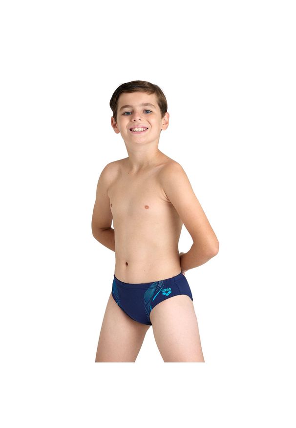 Kąpielówki chłopięce slipy kąpielowe sportowe na basen Arena Graphic. Kolor: niebieski