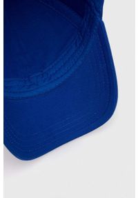 BOSS czapka z daszkiem bawełniana kolor niebieski z aplikacją. Kolor: niebieski. Materiał: bawełna. Wzór: aplikacja #4