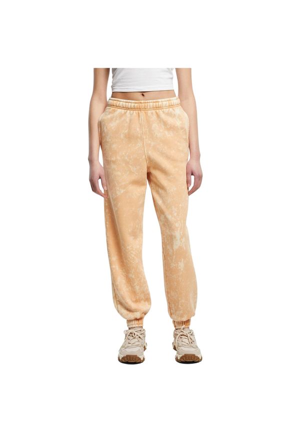 Spodnie dresowe Urban Classics Towel Washed. Kolor: pomarańczowy. Materiał: dresówka. Długość: długie