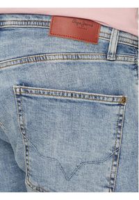 Pepe Jeans Szorty jeansowe Taper Short PM801084RH2 Niebieski Regular Fit. Kolor: niebieski. Materiał: bawełna #4