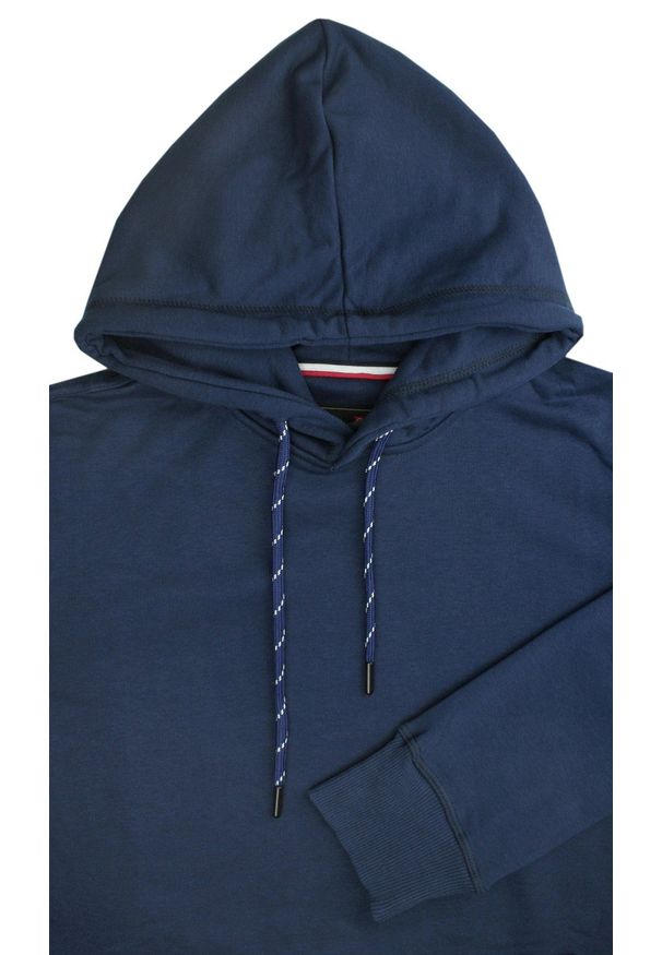 Pako Jeans - Bluza Kangurka Granatowa z Kapturem, Męska -PAKO JEANS. Typ kołnierza: kaptur. Kolor: niebieski. Materiał: poliester, bawełna, elastan. Styl: klasyczny