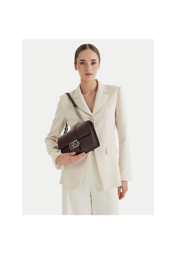 Torebka Armani Exchange. Kolor: brązowy