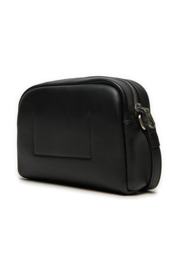 Calvin Klein Jeans Torebka Sculpted Camera Bag18 Mono K60K612220 Czarny. Kolor: czarny. Materiał: skórzane