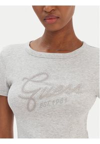 Guess T-Shirt W6RI22 KA0H1 Szary Slim Fit. Kolor: szary. Materiał: bawełna #3