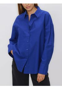 Reserved - Koszula z bawełny oxford - niebieski. Kolor: niebieski. Materiał: bawełna