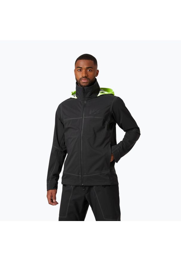 Kurtka żeglarska męska Helly Hansen HP Foil Shell. Kolor: czarny. Sport: żeglarstwo