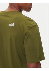 The North Face T-Shirt Simple Dome NF0A87NR Zielony Oversize. Kolor: zielony. Materiał: bawełna #3