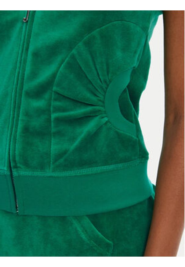 Juicy Couture Bluza Heritage JCGAS125021 Zielony Slim Fit. Kolor: zielony. Materiał: bawełna