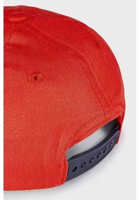 Mayoral czapka dziecięca kolor czerwony z aplikacją. Kolor: czerwony. Materiał: bawełna. Wzór: aplikacja #3