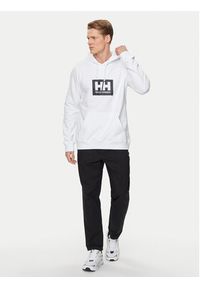 Helly Hansen Bluza Hh Box Hoodie 53289 Biały Regular Fit. Kolor: biały. Materiał: bawełna #4