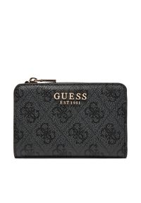 Guess Mały Portfel Damski SWSG85 00156 Czarny. Kolor: czarny. Materiał: skóra