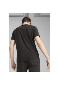 Puma - Męska koszulka z efektem sprania PUMA Class PUMA Black. Kolor: czarny. Materiał: guma. Wzór: nadruk