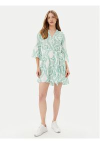 Vero Moda Sukienka codzienna Melba 10329936 Zielony Loose Fit. Okazja: na co dzień. Kolor: zielony. Materiał: wiskoza. Typ sukienki: proste. Styl: casual #3